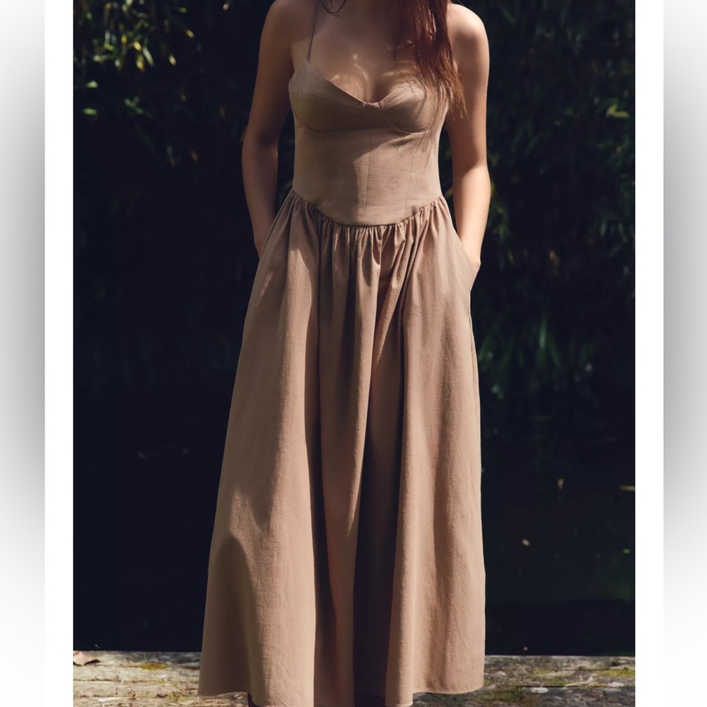 NWT Zara Midi Strappy dress